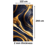 TAITA Luxurious PVC UV Marble Sheet Gold Harmony - Image 3