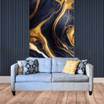 TAITA Luxurious PVC UV Marble Sheet Gold Harmony - Image 2