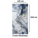 TAITA Luxurious PVC UV Marble Sheet Midnight Fog - Image 3