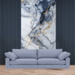 TAITA Luxurious PVC UV Marble Sheet Midnight Fog - Image 2
