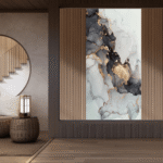 TAITA Luxurious PVC UV Marble Sheet Charcoal Gleam - Image 2