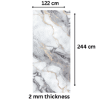 TAITA Luxurious PVC UV Marble Sheet Bronze Harmony - Image 3