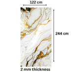TAITA Luxurious PVC UV Marble Sheet Gleam Fusion - Image 3