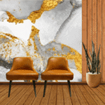 TAITA Luxurious PVC UV Marble Sheet Golden Abyss - Continuous Pattern Series - Image 2