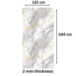 TAITA Luxurious PVC UV Marble Sheet Mist Glow - Image 3
