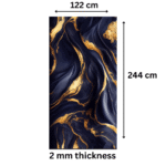 TAITA Luxurious PVC UV Marble Sheet Deep Eclipse - Image 3