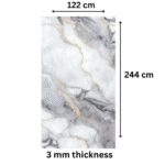 TAITA Luxurious PVC UV Fluted Marble Sheet Bronze Harmony Ridge - Image 3