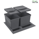 TAITA Elite Smart Fit Kitchen Storage Double Bin