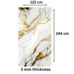 TAITA Luxurious PVC UV Fluted Marble Sheet Gleam Fusion Ridge - Image 3