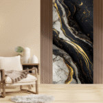 TAITA Luxurious PVC UV Fluted Marble Sheet Metalic Luxe Ridge - Image 2