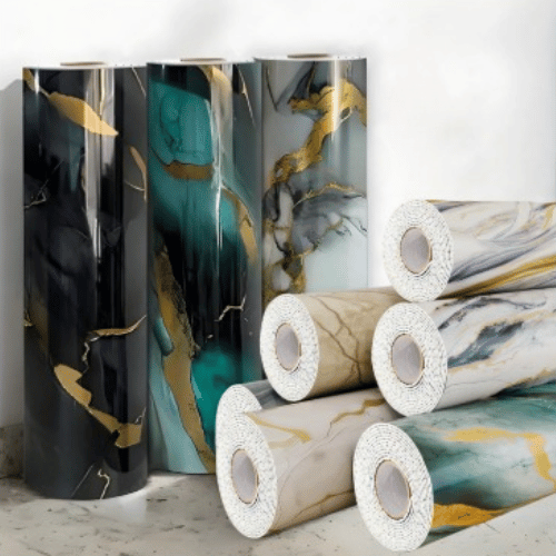 TAITA Premium Wall Foam Marble Sticker