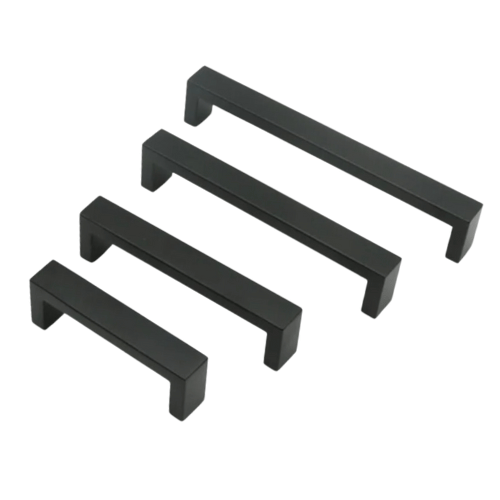 Square Furniture Handle Black 10 x 20mm