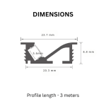 TAITA Luxury Backlight Aluminum LED Profile - Image 6