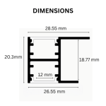 TAITA High Quality Aluminum Dual-Sided LED Profile for Cabinet Shelves - Image 6