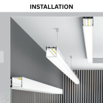 TAITA Luxury Aluminum Surface/Suspended Mount LED Profile - Image 9