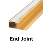TAITA High Quality Aluminum Wall Board Centre / End Joint LED Strip Profile - Image 3