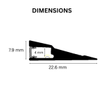 TAITA Ultra-Thin Aluminum LED Profile with Silicone Diffuser for Hidden Accent Lighting - Image 6