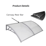 Solid Canopy Bracket Rear Bar - Image 2