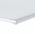 Solid Polycarbonate Sheet End Cover Strip - Image 2