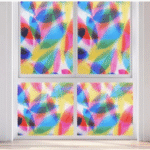 TAITA Solid Printed Glass Floral Stickers - Image 5