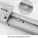 TAITA High Quality Slim Tandem Drawer Slider Grey - Image 5