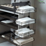 TAITA Elite Wardrobe Side Mounted 4 Layer Pull Out Rack - Image 2