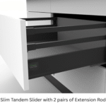 TAITA High Quality Slim Tandem Drawer Slider Grey - Image 10
