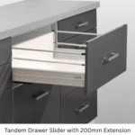 TAITA High Quality Tandem Drawer Slider White - Image 7