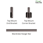 TAITA Elite Wardrobe Cloth Hanging Profile & Accessories - Image 2