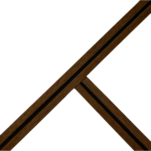 34 Solid Ceiling Grid Teak Black Line - Image 3