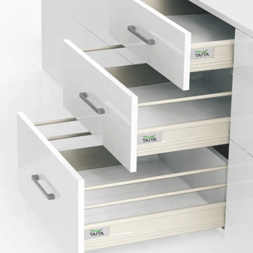 High Quality Tandem Drawer Slider White
