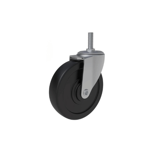 Black Rubber Screw Wheel