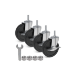 TAITA High Quality Black Rubber Screw Lock Wheel  - Image 4
