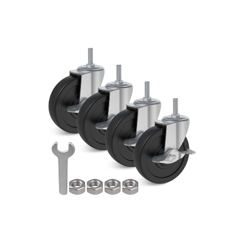 439 TAITA High Quality Black Rubber Screw Lock Wheel  - Image 4
