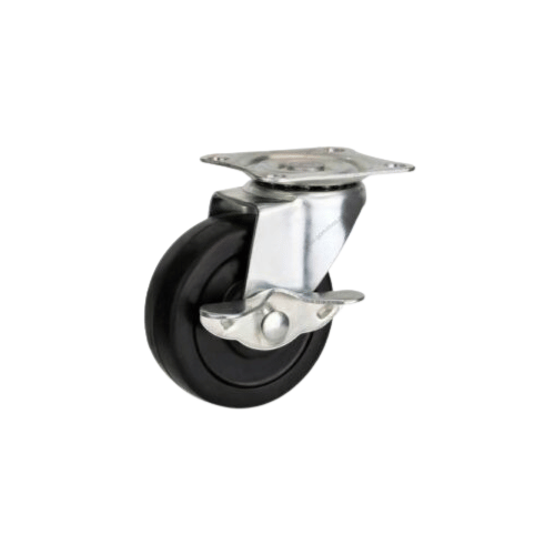 Black Rubber Wheel Lock