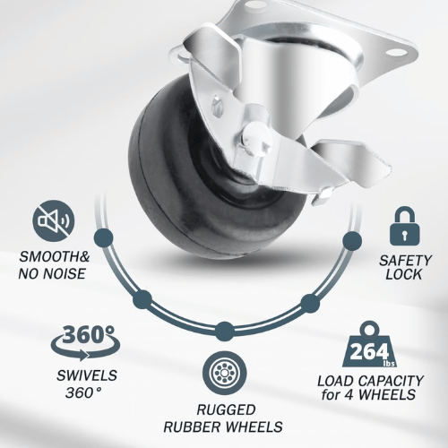 463 TAITA High Quality Black Rubber Wheel Lock - Image 5