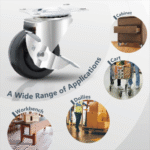 TAITA High Quality Black Rubber Wheel Lock - Image 2