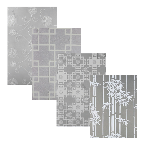 Solid Printed Glass Sticker