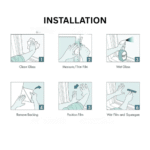 TAITA Solid Printed Glass Floral Stickers - Image 6