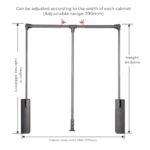 TAITA Elite Wardrobe Pull Down Lift Hanger - Image 5