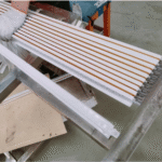 Solid Ceiling Grid Full White Gold Line - Image 3