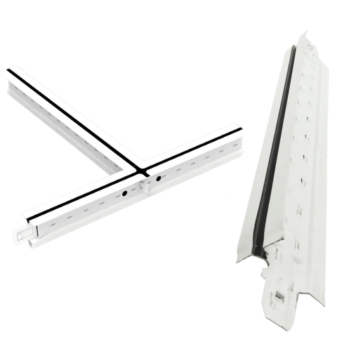 54 Solid Ceiling Grid Full White Black Line - Image 3