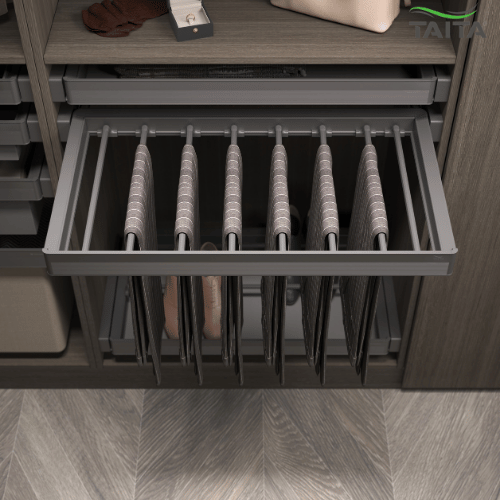 54 TAITA Elite Wardrobe Pull Out Trousers Rack - Image 5