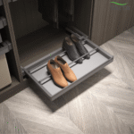 TAITA Elite Wardrobe Pull Out Leather Shoe Rack - Image 5