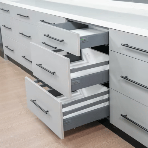 High Quality Slim Tandem Drawer Slider Grey