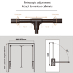 TAITA Elite Wardrobe Pull Down Lift Hanger - Image 7