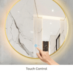 Luxury Wall Mount Round Mirror with LED Light - Image 3