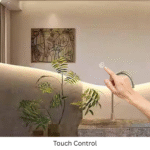 Modern Floating Wall Mount Horizontal Mirror with LED Light - Image 4