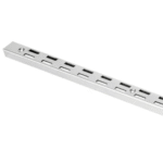 Solid A5 Rack Bar Double Hole silver - Image 3