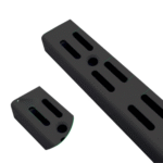 Solid A5 Rack Bar Double Hole Black - Image 4